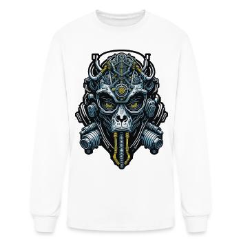 Techno Apes 16 - Men's Long Sleeve T-Shirt - white - Front