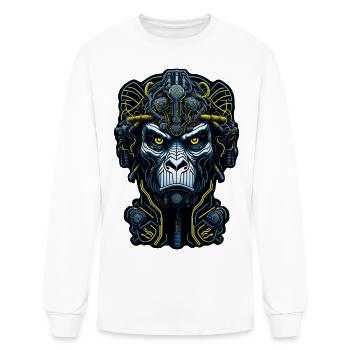 Techno Apes 22 - Men's Long Sleeve T-Shirt - white - Front