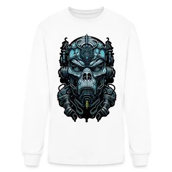 Techno Apes 24 - Men's Long Sleeve T-Shirt - white - Front