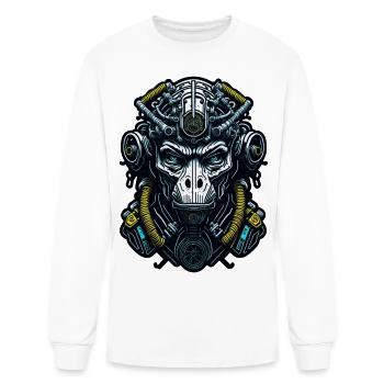 Techno Apes 29 - Men's Long Sleeve T-Shirt - white - Front