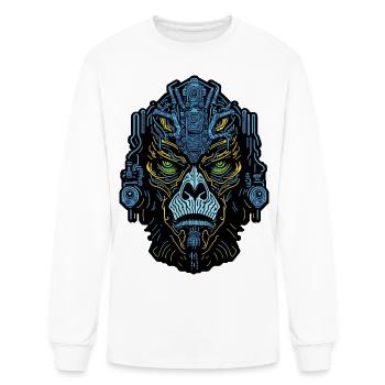 Techno Apes 39 - Men's Long Sleeve T-Shirt - white - Front