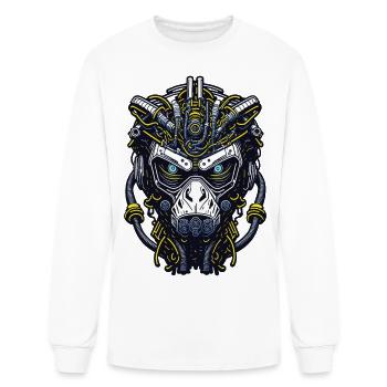Techno Apes 55 - Men's Long Sleeve T-Shirt - white - Front