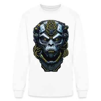 Techno Apes 53 - Men's Long Sleeve T-Shirt - white - Front