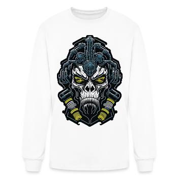 Techno Apes 46 - Men's Long Sleeve T-Shirt - white - Front