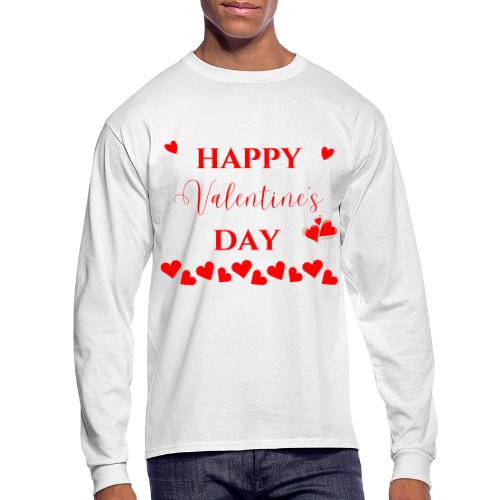 Valentine's Day Fashion, Living Love February 14 - Men's Long Sleeve T-Shirt
