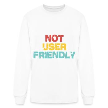 Not User Friendly - Men's Long Sleeve T-Shirt - white - Front
