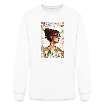 Bloom with Confidence - Men's Long Sleeve T-Shirt - white - Front