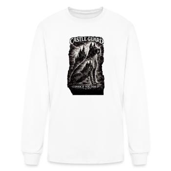 Castle Guard Great Dane Halloween Enter If Dare - Men's Long Sleeve T-Shirt - white - Front