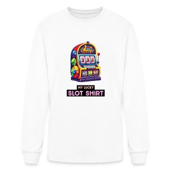 My Lucky Slot Shirt - Men's Long Sleeve T-Shirt - white - Front