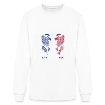 Simons Name T Shirt - Simons Eagle Lifetime Member - Men's Long Sleeve T-Shirt - white - Front