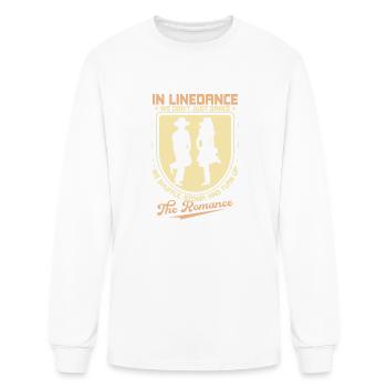 We Don't Just Dance We Shuffle, Stomp Line Dance C - Men's Long Sleeve T-Shirt - white - Front