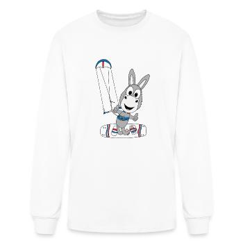 Esel Ass Kitesurfer Kiter Kite Kitesurfing - Men's Long Sleeve T-Shirt - white - Front