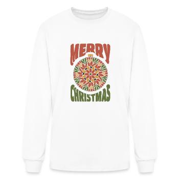 Merry Christmas Ornament - Men's Long Sleeve T-Shirt - white - Front