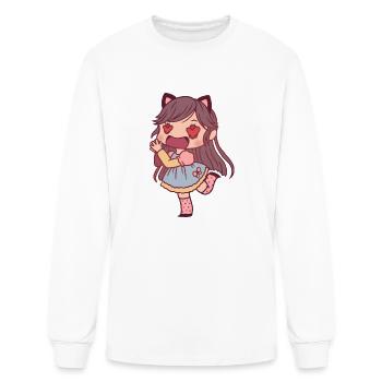 Chibi Girl In Love - Men's Long Sleeve T-Shirt - white - Front