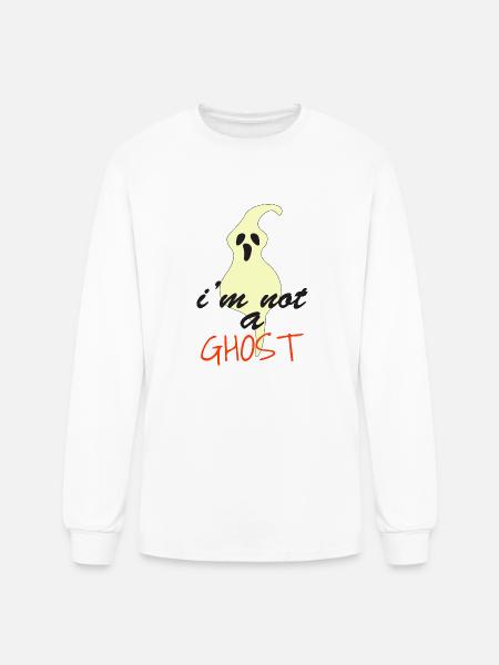 i'm not a ghost - Men's Long Sleeve T-Shirt - white