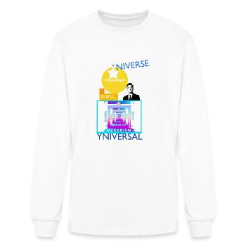 YNIVERSAL VIBE IS ON. PUT ON. - Men's Long Sleeve T-Shirt - white - Front