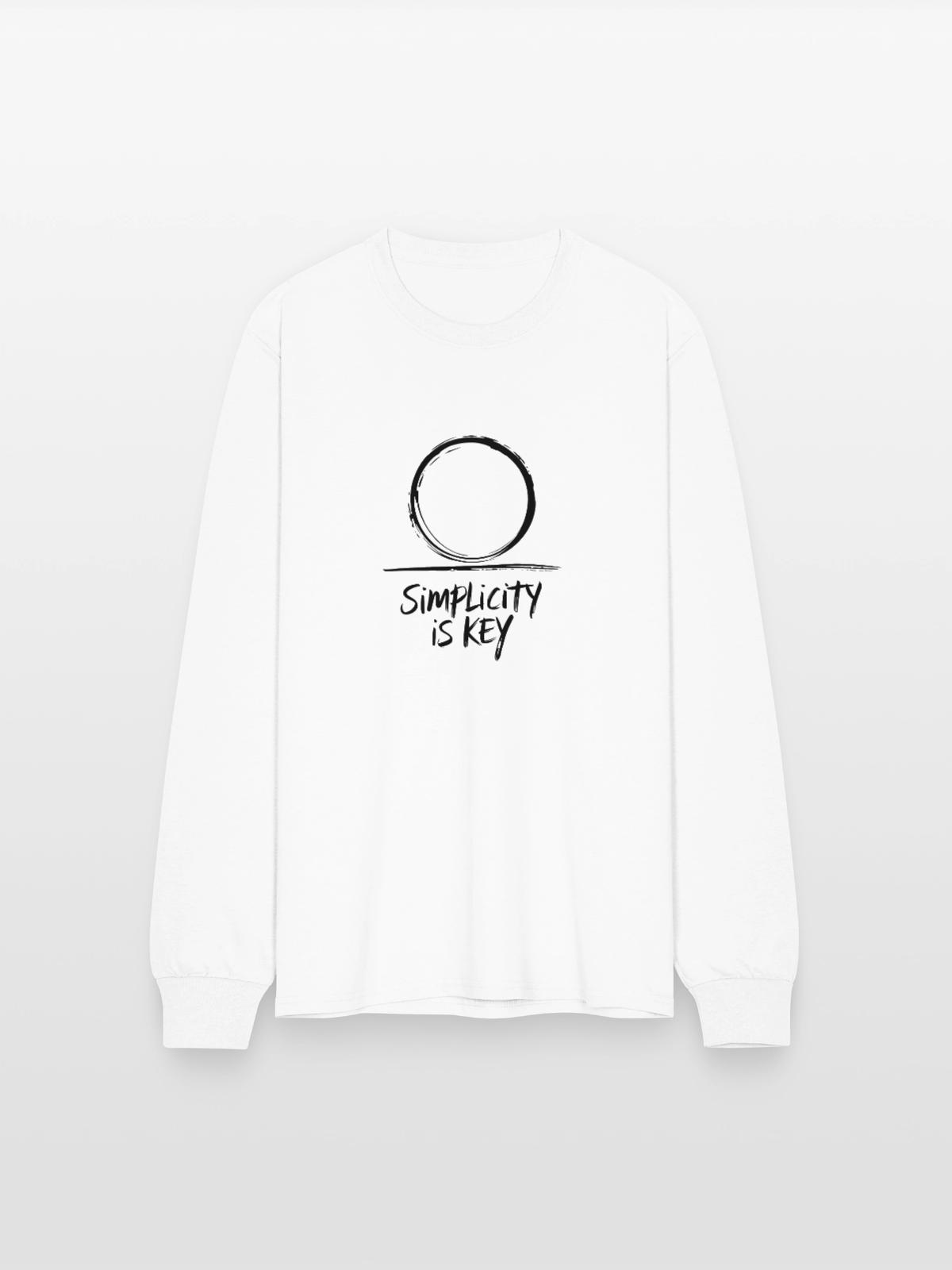 Simplicity - Men's Long Sleeve T-Shirt - white - Front