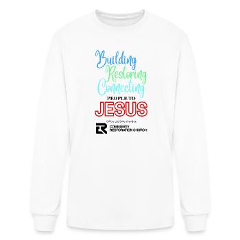 Vision Black - Men's Long Sleeve T-Shirt - white - Front