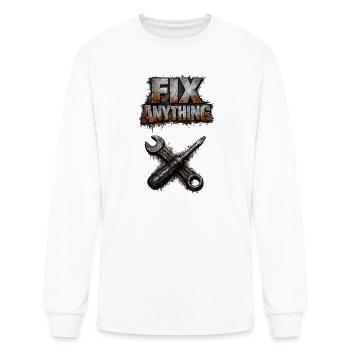 Le grunge répare tout : outils et rouille - T-shirt à manches longues Homme - blanc - Devant