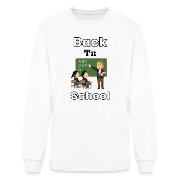 Back to School Classroom Lesson - Men's Long Sleeve T-Shirt - white - Front