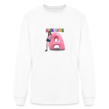 Nick Nama A - Men's Long Sleeve T-Shirt - white - Front