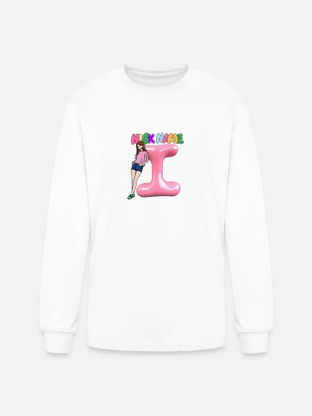 Nick Name I - Men's Long Sleeve T-Shirt - white