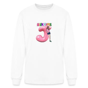 Nick Name J - Men's Long Sleeve T-Shirt - white - Front