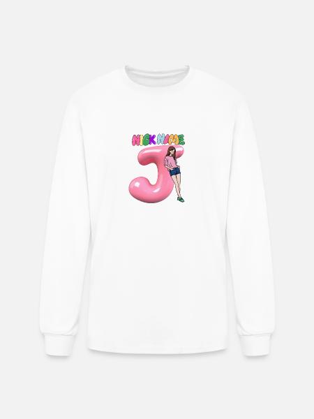 Nick Name J - Men's Long Sleeve T-Shirt - white