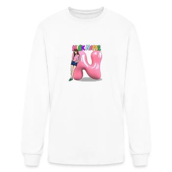 Nick Name N - Men's Long Sleeve T-Shirt - white - Front