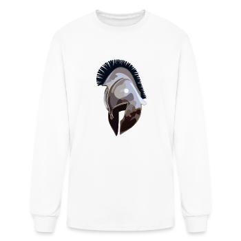 Spartan Helmet - Men's Long Sleeve T-Shirt - white - Front
