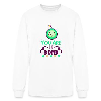 You Are The Bomb - Men's Long Sleeve T-Shirt - white - Front