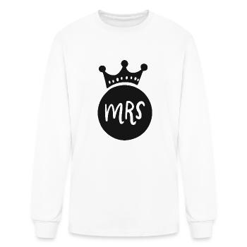 Mrs and Mr - Men's Long Sleeve T-Shirt - white - Front