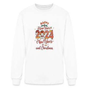 Happy New Year 2024 Disney Star Wars Christmas Xma - Men's Long Sleeve T-Shirt - white - Front