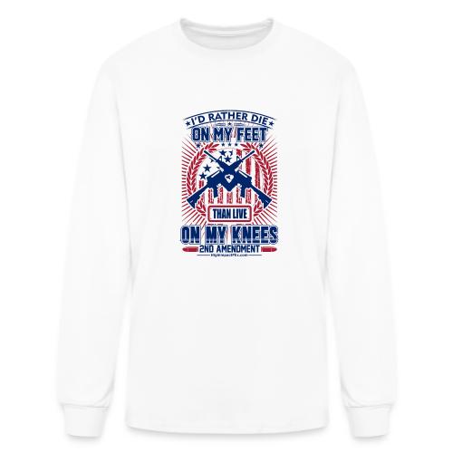 Die on My Feet for Light Background - Men's Long Sleeve T-Shirt
