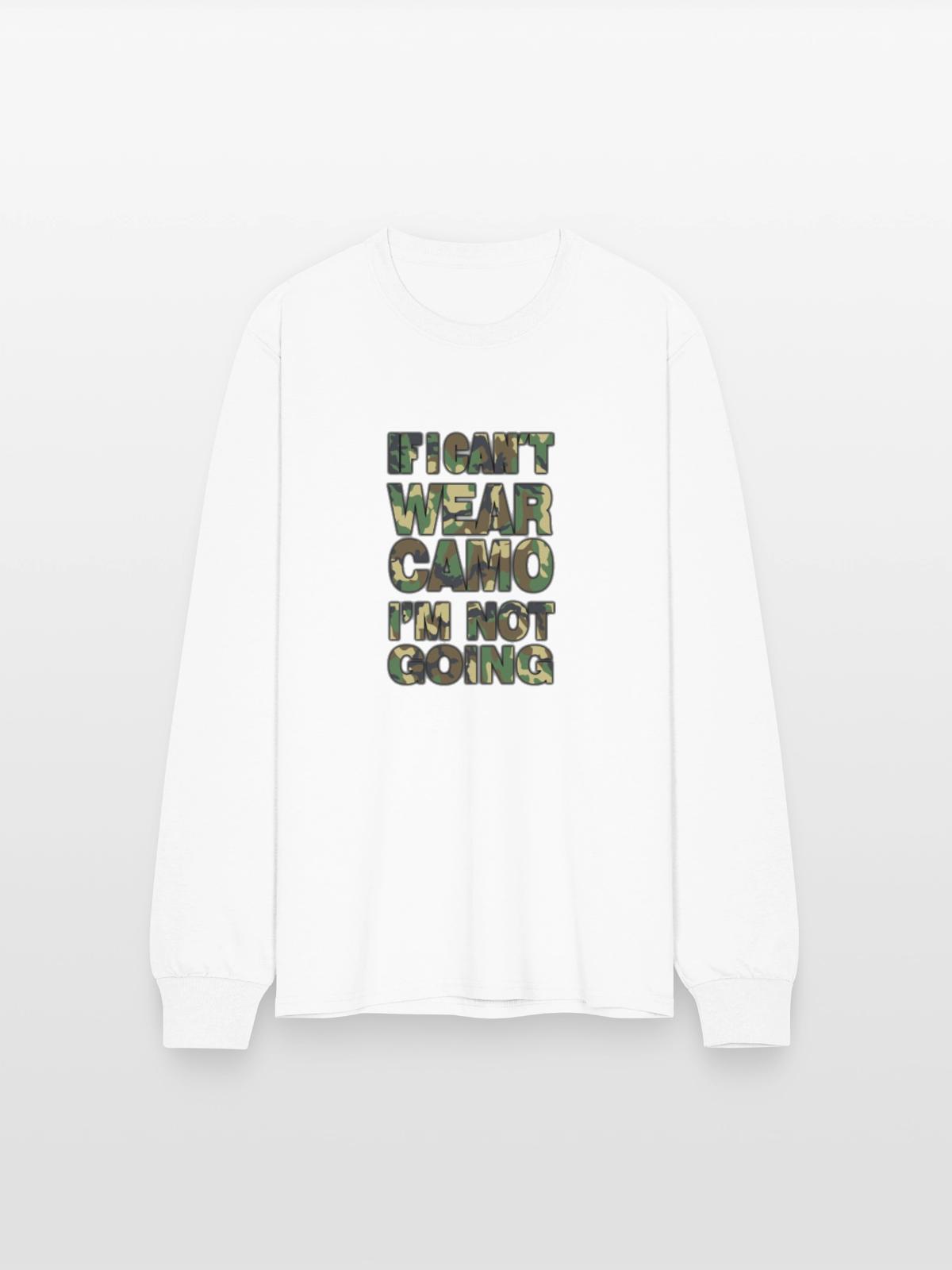 camo - Men's Long Sleeve T-Shirt - white - Front