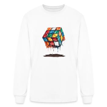 Cube de fusion - T-shirt à manches longues Homme - blanc - Devant
