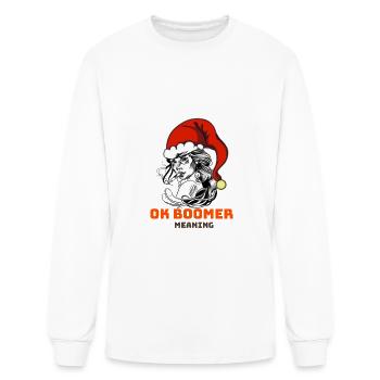 Ok Boomer Meaning - Men's Long Sleeve T-Shirt - white - Front