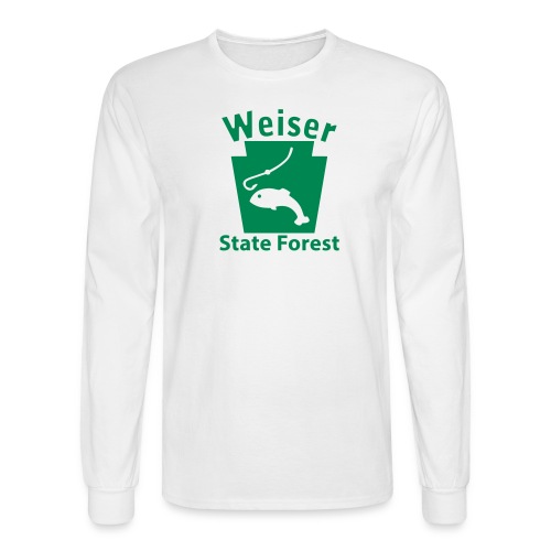 Weiser State Forest Fishing Keystone PA - Men's Long Sleeve T-Shirt