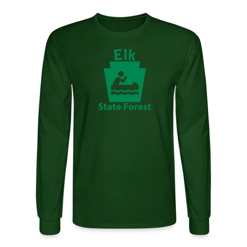 Elk State Forest Boating Keystone PA - Men's Long Sleeve T-Shirt