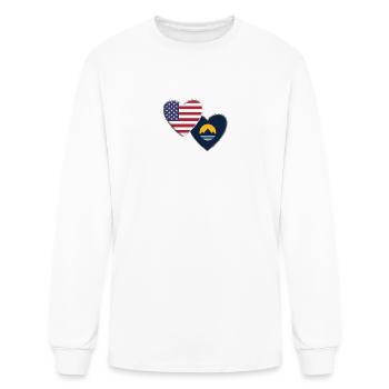 USA American City Of Reno Nevada Flag Patriotic - Men's Long Sleeve T-Shirt - white - Front