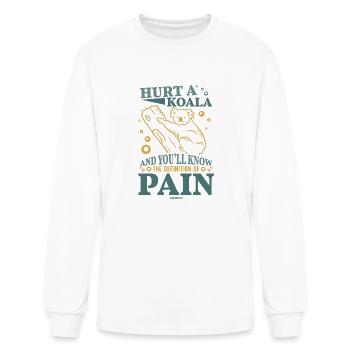 Sweet koala on a tree trunk - Men's Long Sleeve T-Shirt - white - Front