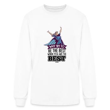 Heroine modeled Mother Mama - Men's Long Sleeve T-Shirt - white - Front