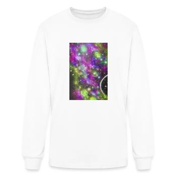 Spray Paint Art Galaxy Altered Colors - Men's Long Sleeve T-Shirt - white - Front