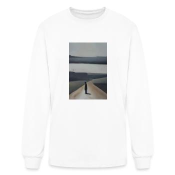 Lonely - Sadness - Depression - Alone - Men's Long Sleeve T-Shirt - white - Front