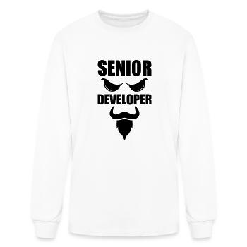 Senior Developer - Men's Long Sleeve T-Shirt - white - Front
