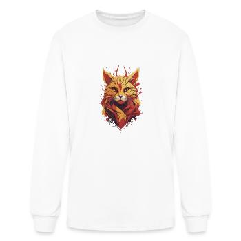 dont mess fox - Men's Long Sleeve T-Shirt - white - Front