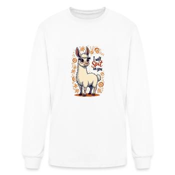 Arrogant Llama: I Will Spit on You - Men's Long Sleeve T-Shirt - white - Front