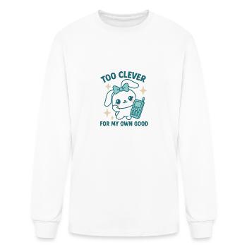 Too Clever - Men's Long Sleeve T-Shirt - white - Front