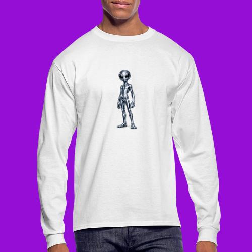 Silver Alien - Men's Long Sleeve T-Shirt