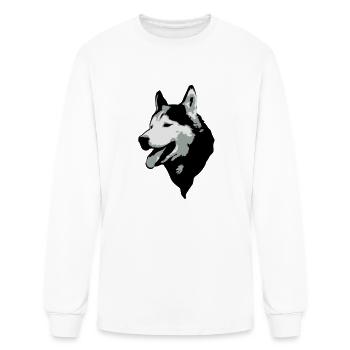 Husky - Men's Long Sleeve T-Shirt - white - Front